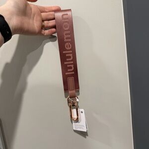 Lululemon Never Lost Keychain Rose Gold